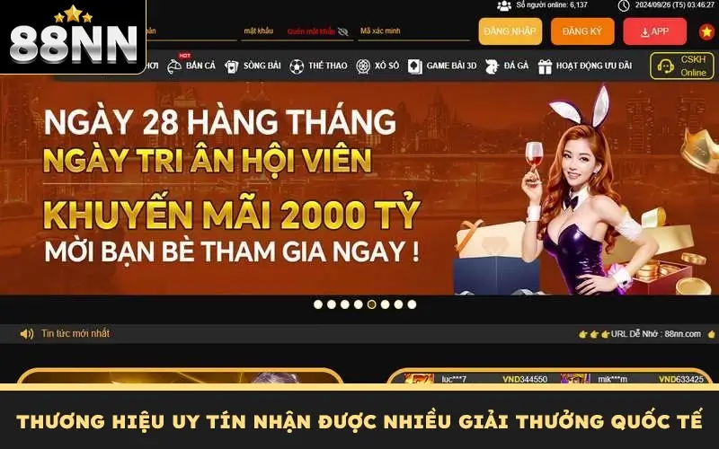 Giới Thiệu 88NN Về Sứ Mệnh Tầm Nhìn Và Nội Dung 3 Thương hiệu uy tín nhận được nhiều giải thưởng quốc tế